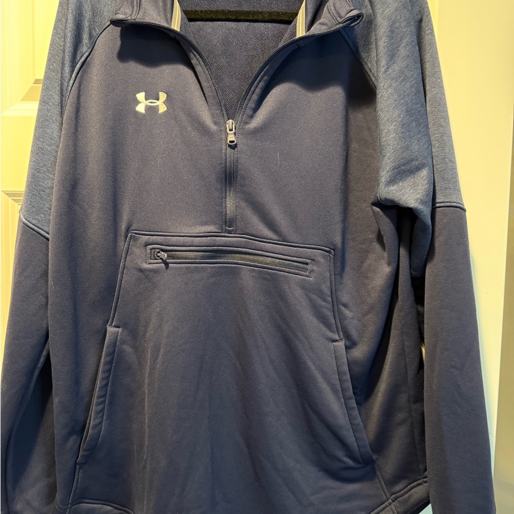 Under Armour Men's Zip-Up Sweater in Blue